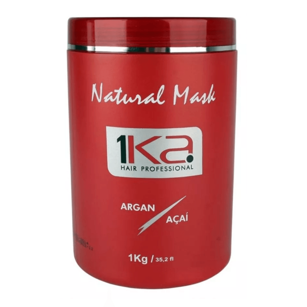 1Ka, Natural Mask Argan e Acai, Hair Mask For Hair, 1kg 35.2oz - BUY BRAZIL STORE