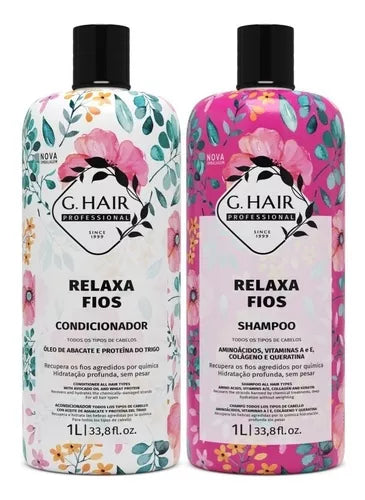 G Hair, Kit Relaxa Fios, 2x1L