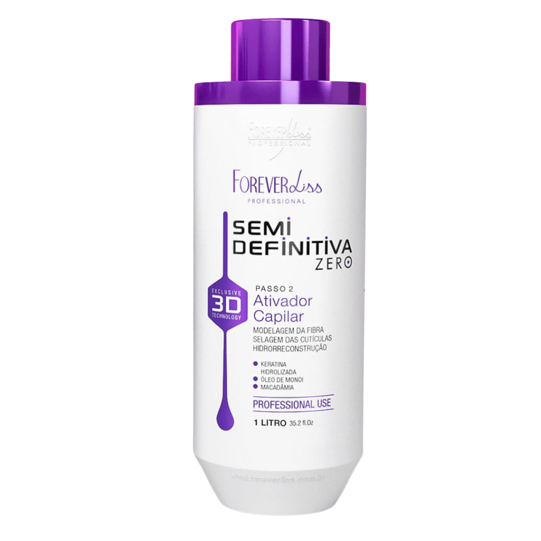 Forever Liss, Semi Definitiva Zero 3D, Restoring Conditioner For Hair 2, 1L