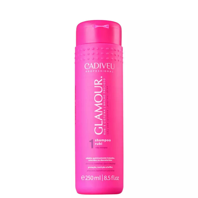 Cadiveu, Glamour Rubi, Deep Cleansing Shampoo For Hair, 250ml