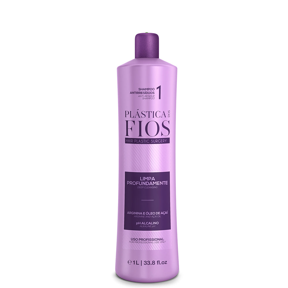 Cadiveu, Plastica dos Fios 1, Deep Cleansing Shampoo For Hair, 1L