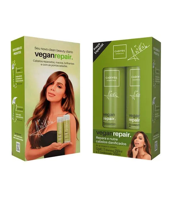 Cadiveu, Vegan Repair by Anitta Kit, 2x250ml