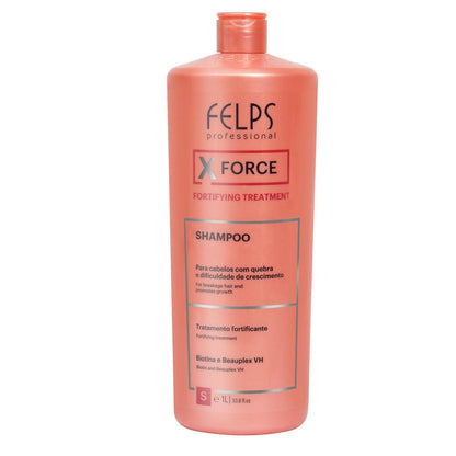 Felps X Force Shampoo 1L, Felps Professionnel 1l 33.8fl.oz - BUY BRAZIL STORE