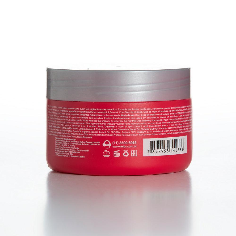Felps, Xmix SOS Tratamento Extremo, Hair Mask For Hair, 300g - BUY BRAZIL STORE