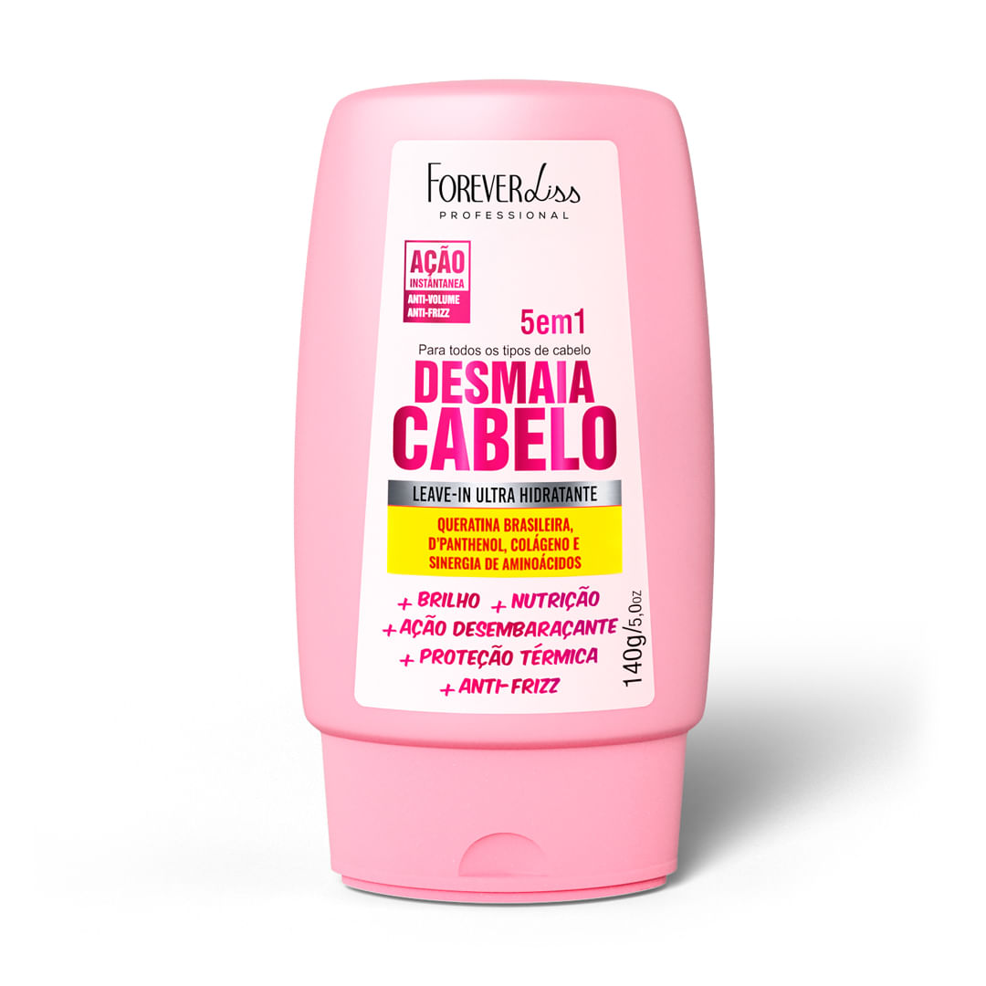 Forever Liss, Desmaia Cabelo Leave-in Ultra Hidratante 5em1, Finishing For Hair, 140g