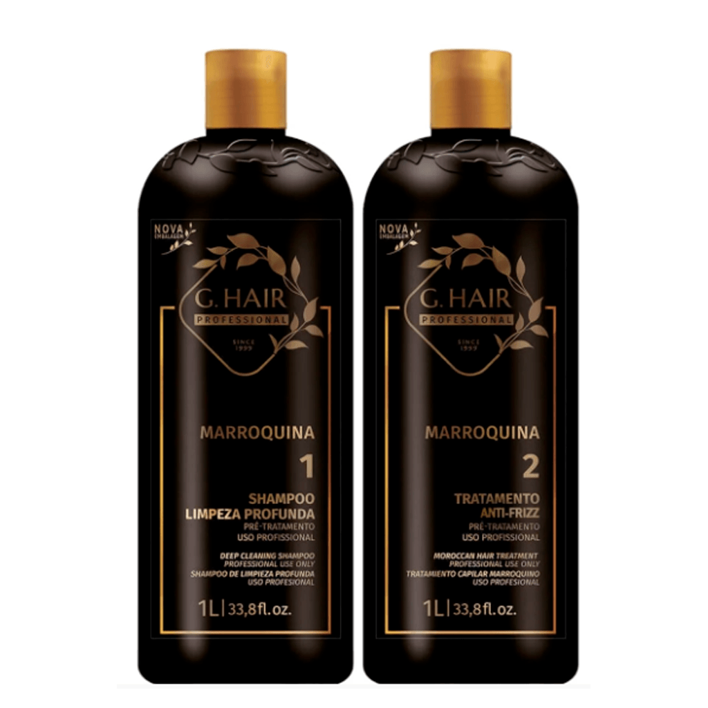 G Hair, Marroquina | Kit 2x1L | 33.8 oz - BUY BRAZIL STORE-buy brazil ghair
