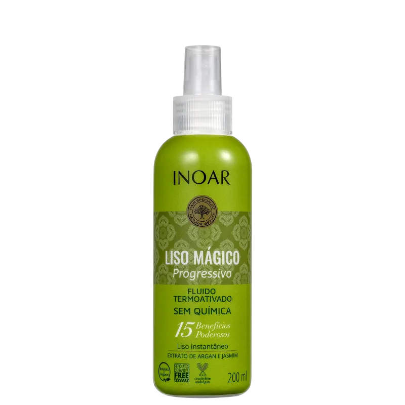 Inoar, Fluido Termo Ativo Liso Magico, Finishing Oil For Hair, 200ml