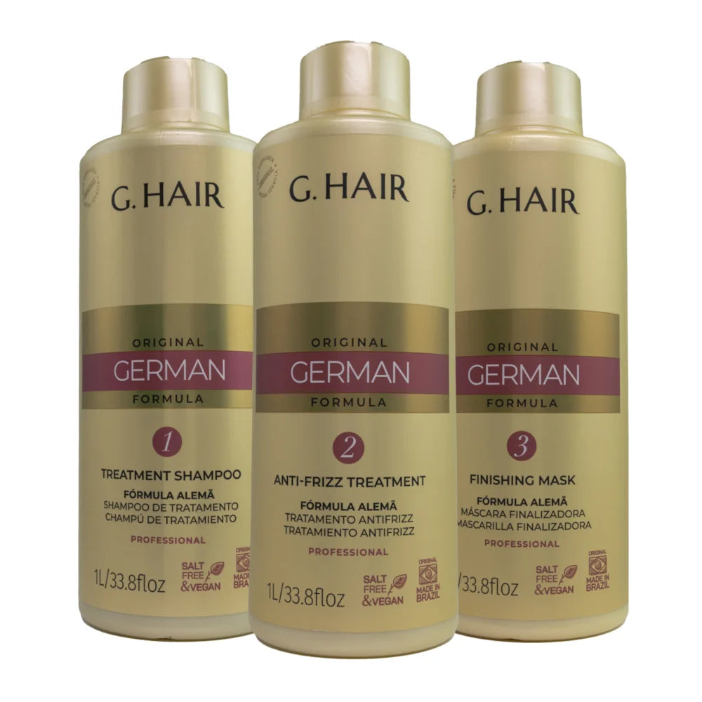 G Hair, Kit Escova Alema, 3x1L