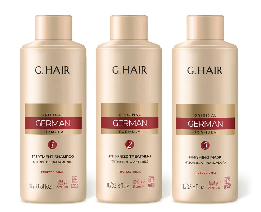 G Hair, Kit Escova Alema, 3x1L