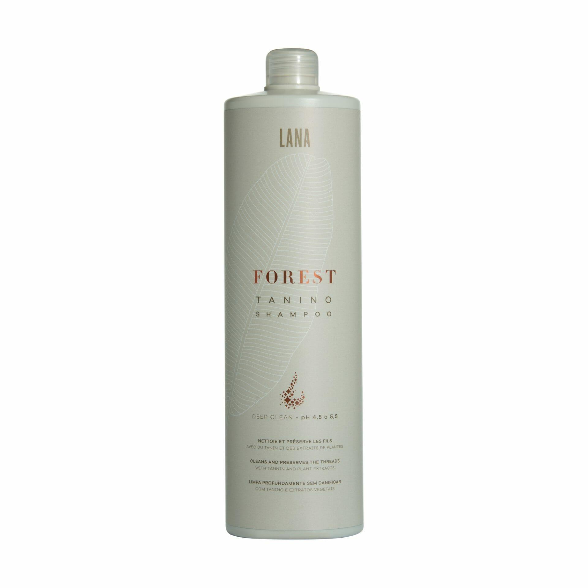 Lana Brasiles | Forest Tanino Deep Clean Shampoo | Repair And Shine | 1000 ml / 33.8 fl.oz - BUY BRAZIL STORE