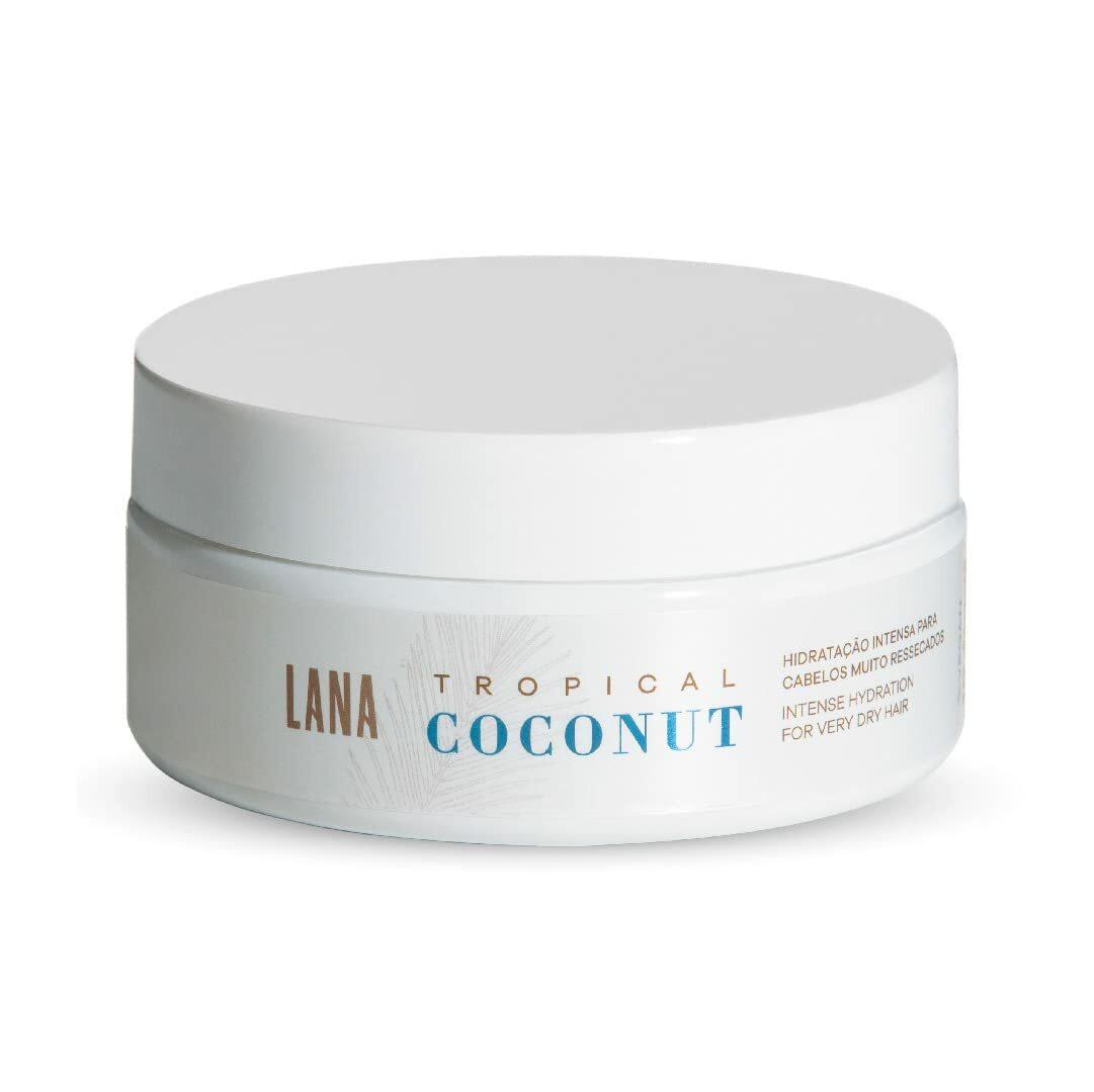 Lana Brasiles | Tropical Coconut Mask | Intense Hydration For Very Dry Hair | (200 gr / 7.05 oz.) - BUY BRAZIL STORE