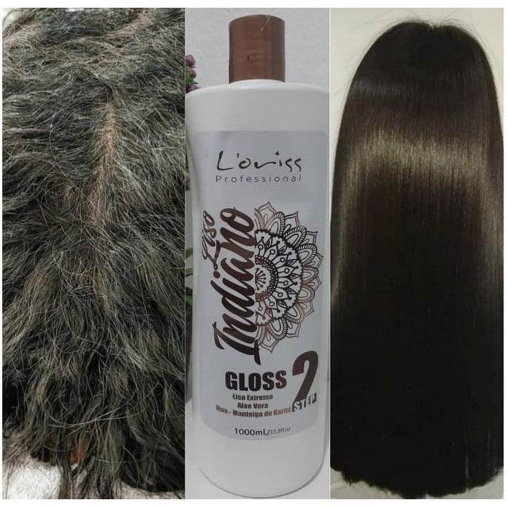 Loriss Professional, Indianogloss 2, Restoring Conditioner For Hair, 1L - BUY BRAZIL STORE