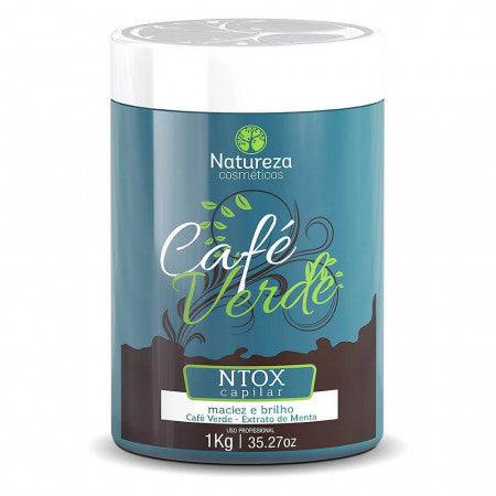 Natureza Cosmeticos, Cafe Verde Ntox, Hair Mask For Hair, 1Kg - BUY BRAZIL STORE