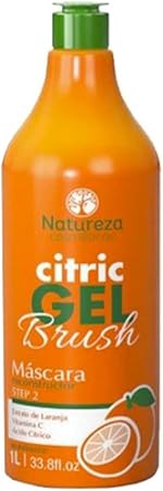 Natureza Cosmeticos, Citric Gel Brush 2 , Hair Mask For Hair, 1L