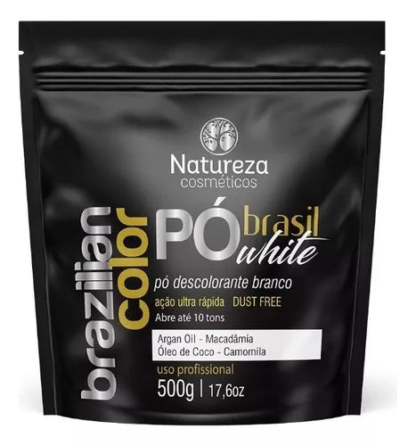 Natureza Cosmeticos, Po Brasil White, Po Descolorante Branco, Hair Dye For Hair, 500g