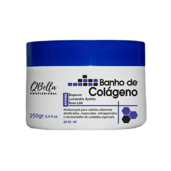 QBella, Banho de Colageno, Hair Mask For Hair, 250gr - BUY BRAZIL STORE