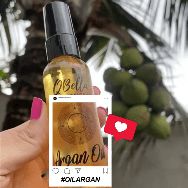 QBella, Oleo Argan, Finishing Oil For Hair, 60ml - BUY BRAZIL STORE