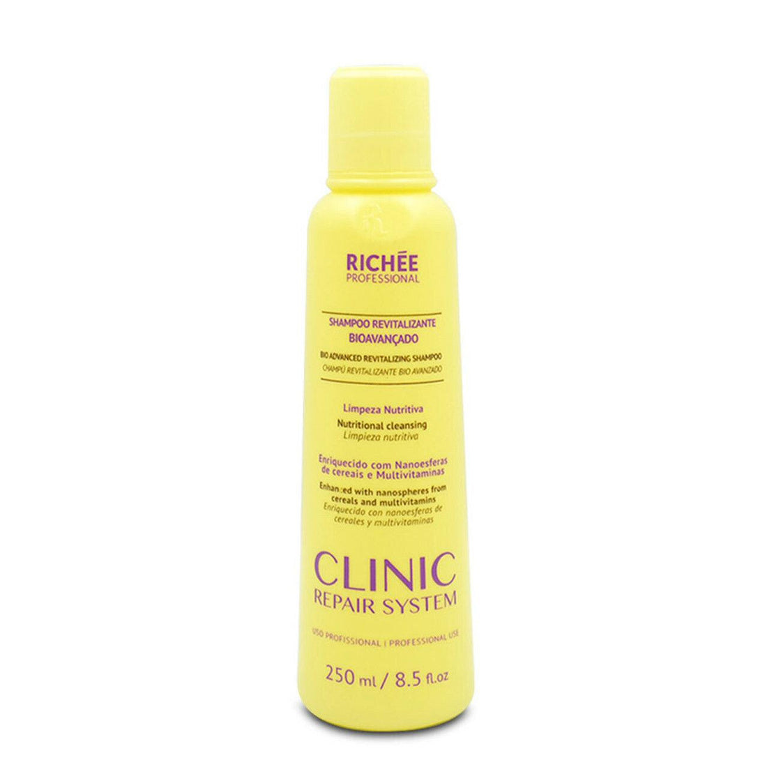 Richee, Clinic Repair System Revitalizante Bioavançado, Deep Cleansing Shampoo For Hair 250ml - BUY BRAZIL STORE