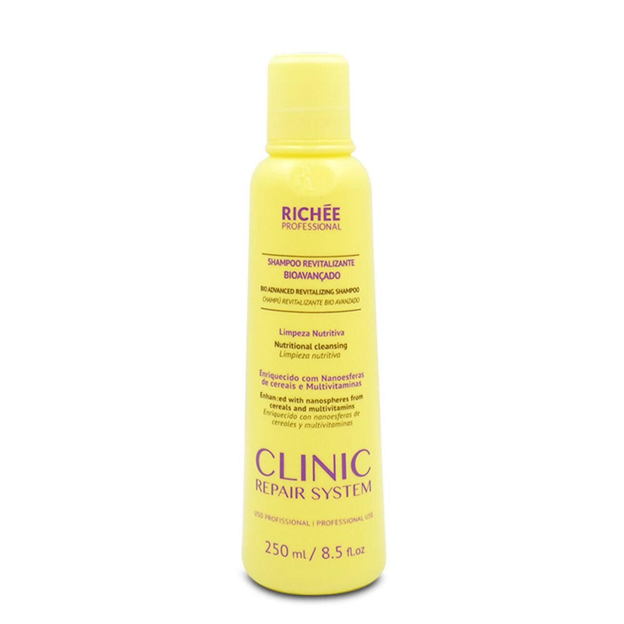 Richee, Clinic Repair System Revitalizante Bioavançado, Deep Cleansing Shampoo For Hair 250ml - BUY BRAZIL STORE