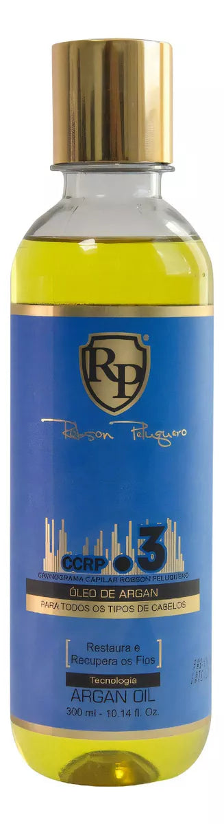 Robson Peluquero, CCRP 3 Argan, Finishing Oil For Hair, 300ml