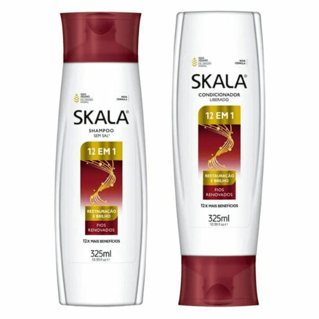 Skala Expert Collection 12 in 1 – Shampoo and Conditioner 2 x 325 ml | 2 x 10.9 oz - BUY BRAZIL STORE