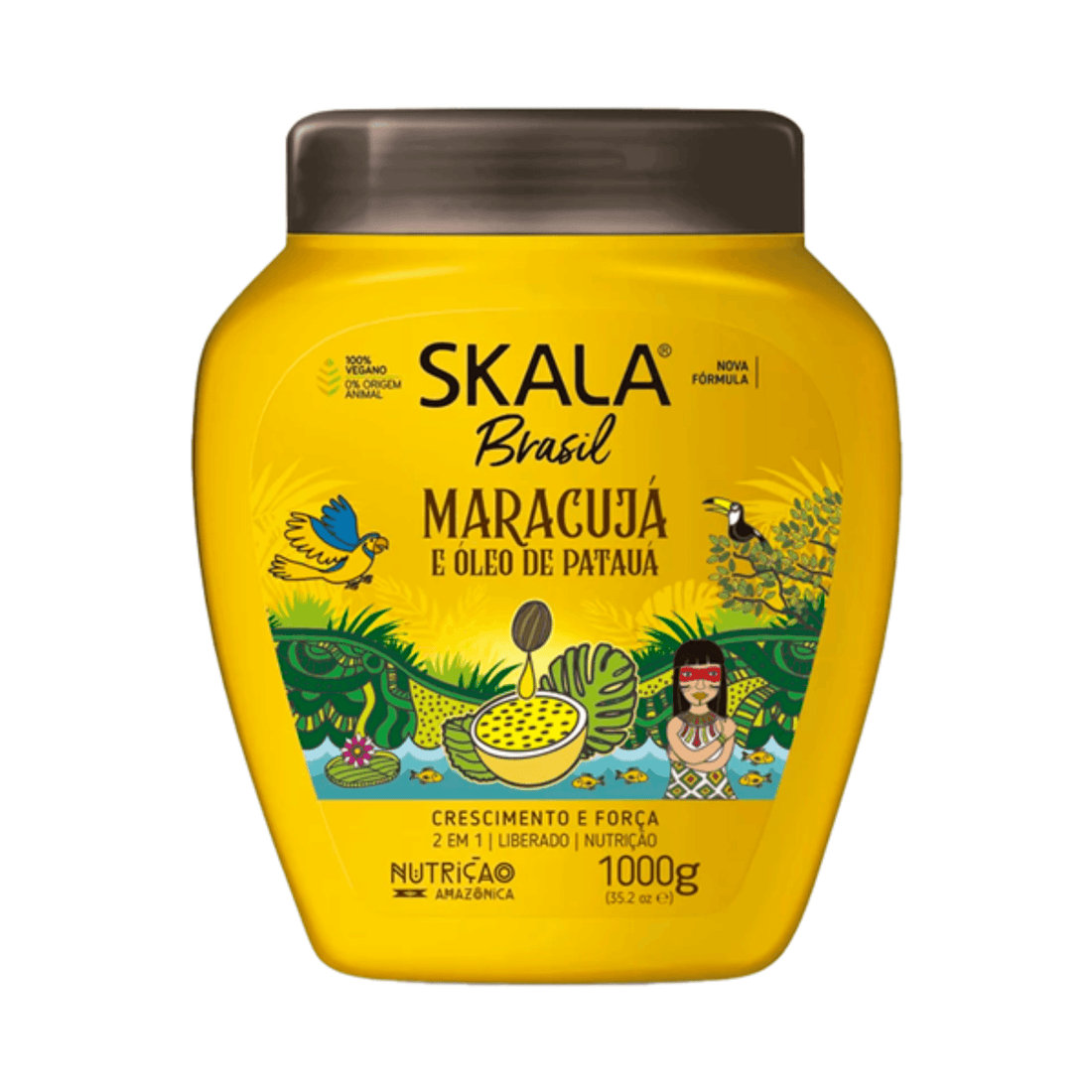 Skala Passion Fruit &amp; Pataua Oil – 2 in 1 Brazilian Hair Treatment 1000g | 35.2 oz - BUY BRAZIL STORE