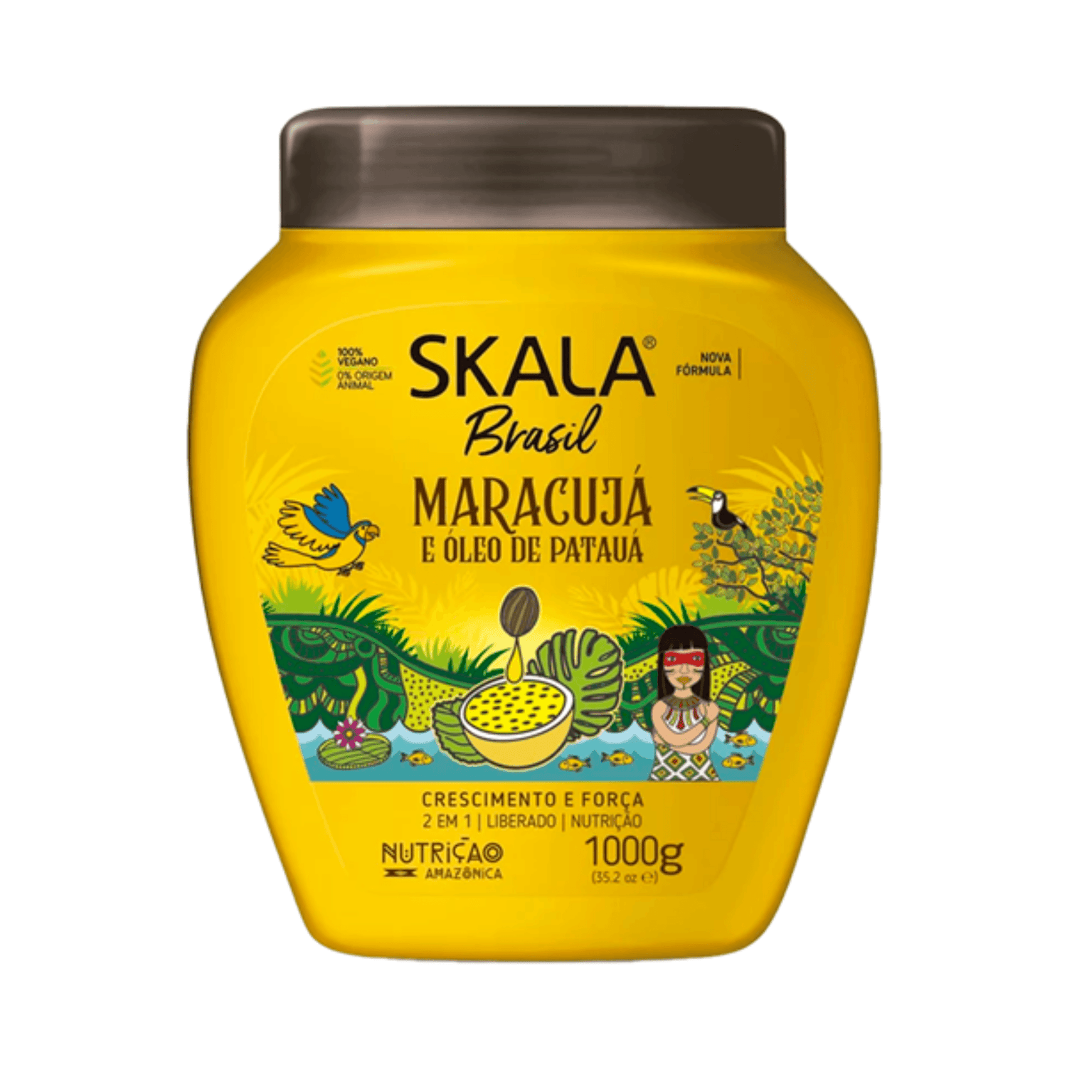 Skala Passion Fruit &amp; Pataua Oil – 2 in 1 Brazilian Hair Treatment 1000g | 35.2 oz - BUY BRAZIL STORE