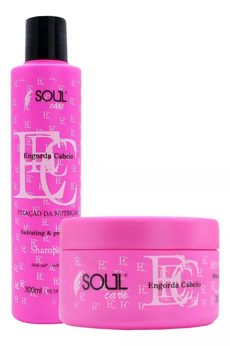 Soul Care, Kit Engorda Cabelo, 2x300ml - BUY BRAZIL STORE