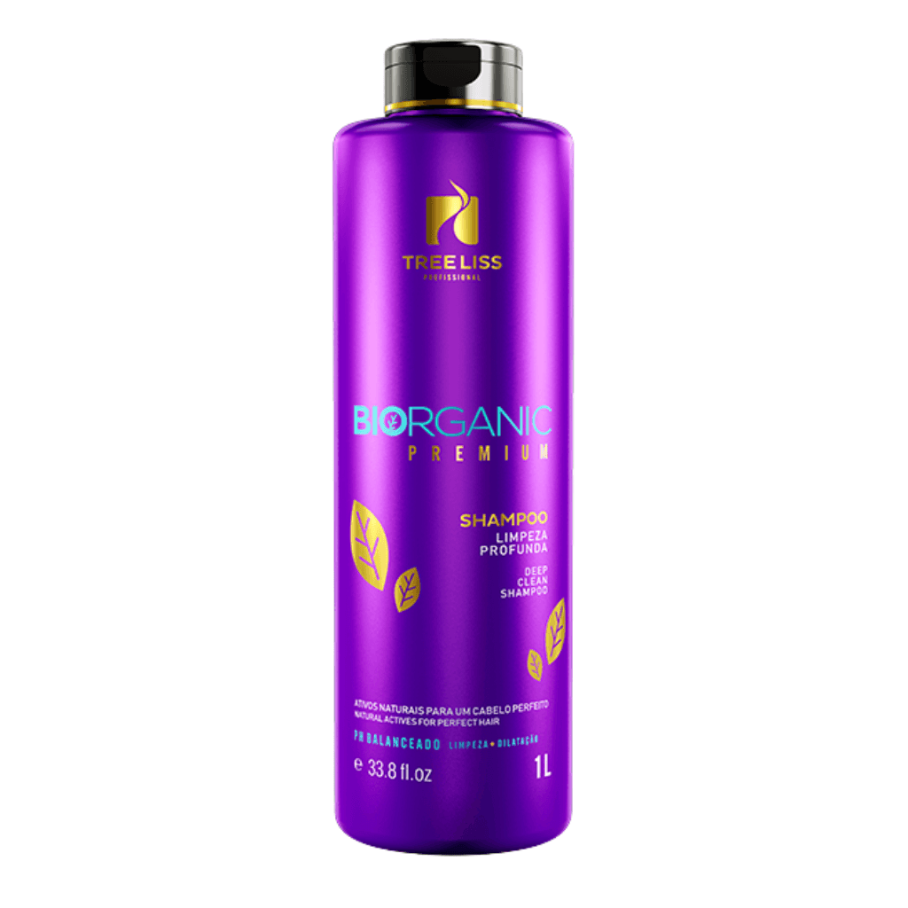 Treeliss Biorganic Premium New Formula Deep Cleansing Shampoo For Hair 1L | 33.8 oz - BUY BRAZIL STORE