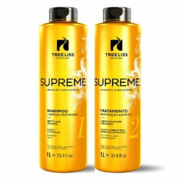 Treeliss, Kit Supreme, Reposiçao Aminica, 2x1L - BUY BRAZIL STORE