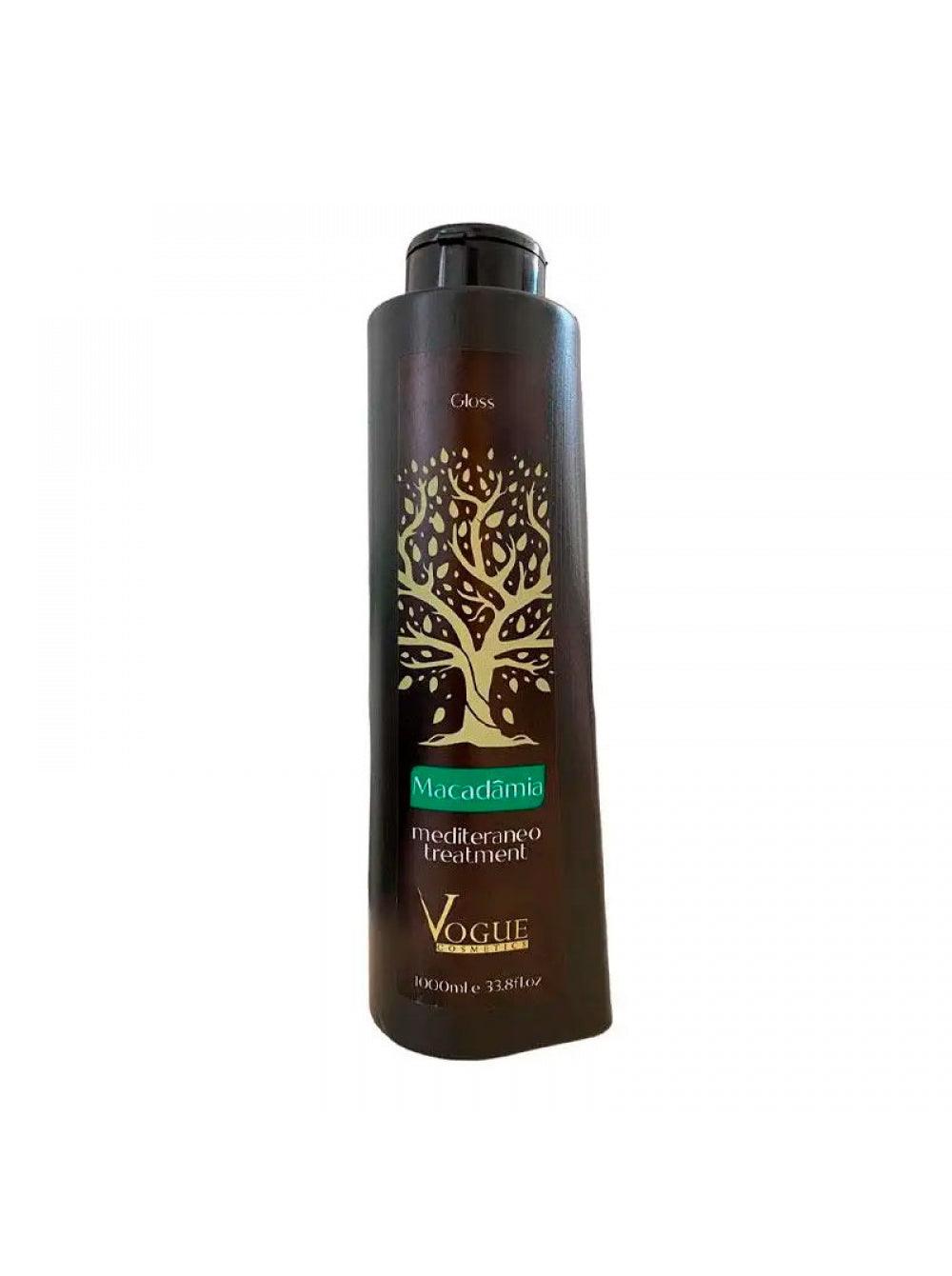 Vogue, Macadamia Mediterraneo Treatment Gloss, Restoring Conditioner For Hair, 1L - BUY BRAZIL STORE