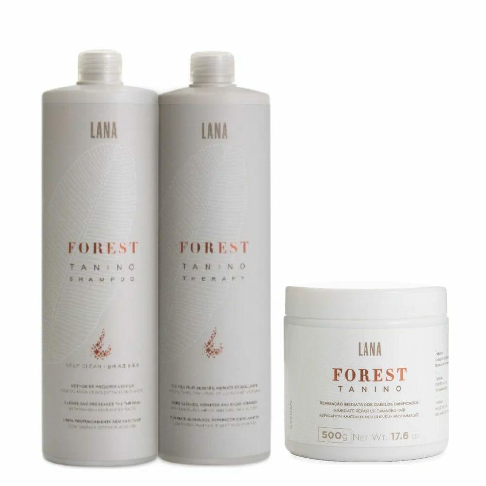 Forest Tanino Duo Deep Clean Shampoo And Smoothing Hair Treatment + Hair Mask 500g - BUY BRAZIL STORE