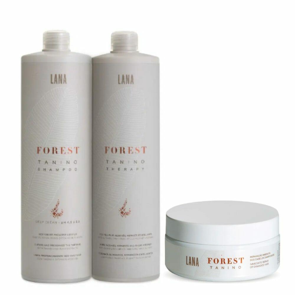 Forest Tanino Step 1 and 2 Without Formaldehyde 1L + Hair Mask - 200g - BUY BRAZIL STORE